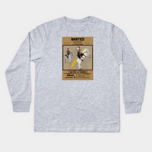 WANTED - The Lone Mid Rangers (San Antonio Spurs) Kids Long Sleeve T-Shirt